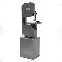 JET Band Saw: 13 1/2 in Throat Dp - Vertical, Metal: 90 to 340 SFPM/Wood: 2,600 SFPM, 10.0/5.0 A (MPN 414502). Key specifications — attr325086: JET; attr313109: 0° to 45° Right; attr313108: Metal: 90 to 340 SFPM; attr313111: 1; attr313110: 10.0/5.0 A.