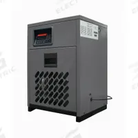 SPEEDAIRE Refrigerated Air Dryer: ISO Class 4, 125 cfm, 115V AC, 1 1/2 in NPT, 38°F Dew Point, RNC (MPN RNC-0125). Key specifications — attr109787: 115V AC; attr109807: RNC; attr109762: SPEEDAIRE.