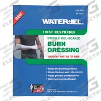 WATERJEL Burn Dressing: 16 in Dressing Lg, 4 in Dressing Wd, Non-Woven Polyester, Sterile, 7 PK (MPN B0416-28.69.000). Key specifications — Water Resistance: Not Water Resistant; Standards: FDA; Manufacturer Part Number: B0416-28.69.000; Package Type: Packet; Product Type: Burn Dressing; Sterility: Sterile; Brand: WATERJEL; Fastener Included: Fastener Not Included.