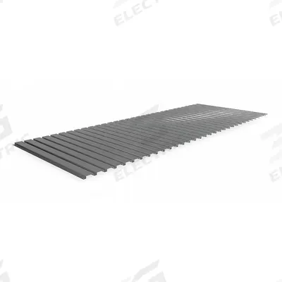 TENNSCO Decking: 96 in x 36 in x 9/16 in, 22 ga Decking, Steel - Ribbed Steel Decking for Bulk Racks