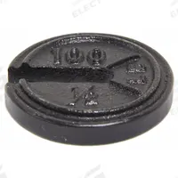 RICE LAKE WEIGHING SYSTEMS Calibration Weight: 0.5 lb Nominal Mass, Slotted Calibration Wt, 7, 0.5lb (MPN 10152). Key specifications — Brand: RICE LAKE WEIGHING SYSTEMS; Calibration Weight Material: Cast Iron.