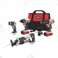 PORTER CABLE Cordless Tool Combination Kit: 4 Tools, 20 V DC Volt, Battery Included, 20V MAX* (MPN PCCK615L4). Key specifications — attr1176460: Reciprocating Saw.