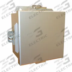 HAMMOND Electrical Enclosure: Stainless Steel, 4 in x 4 in x 3 in, NEMA 12/13/3R/4/4X, Solid Cover (MPN 1414N4SSA). Key specifications — Brand: HAMMOND; Closure Method: Clamps; Enclosure Material: Stainless Steel.