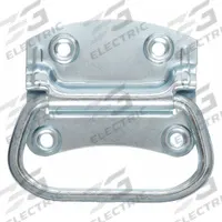 APPROVED VENDOR Folding Pull Handle: Unthreaded Holes, Steel, Silver, #12 Screw Size, 0.38 in (MPN 4PE27). Key specifications — Brand: APPROVED VENDOR; Projection Type: Non-Recessed; Material: Steel; Finish: Polished Zinc; Color: Silver; Folding Type: Folding; Mounting Type: Unthreaded Holes; Screw Size: #12.