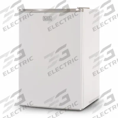 BLACK & DECKER Refrigerator: White, 2.5 cu ft Total Capacity, 2 Shelves - Mini Refrigerators