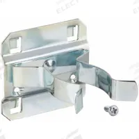APPROVED VENDOR Spray Can Holder: 2 1/2 in x 2 1/4 in, Hanging, Surface, Silver (MPN 6YE15). Key specifications — Mounting Type: Surface; Finish: Zinc-Plated; Color: Silver; Accessory Type: Spray Can Holder; Locking System: Hanging; Brand: APPROVED VENDOR.