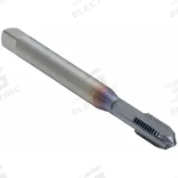 OSG Straight Flute Tap: #8-32 UNC, 2B, 4 Flute, Modified Bottoming Chamfer, V Coated Carbide (MPN 3110308)