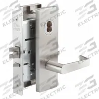 ABILITY ONE Door Lockset: Classroom Lever Locksets, Stainless Steel, ADA Compliant (MPN 5340-00-NIB-0263). Key specifications — Ligature Resistance: Not Ligature-Resistant; Brand: ABILITY ONE; Lockset Function ANSI Code: F06; Visual Indicator Message: No Message; Lockset Style: MR113 Philadelphia; ADA Compliant: Yes; Finish: Satin Stainless Steel : Stainless Steel.