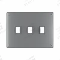 LEGRAND Wall Plate: Toggle, 3 Gang, Silver, Jumbo Size (MPN WSP63S2PS). Key specifications — Brand: LEGRAND; Material: Stainless Steel; Includes: Allen Head Screws.