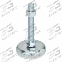 JW WINCO Male-End Leveling Mount: Swiveling Stud, 3/8"-16 Thread Size, 3.15 in, 2,248 lbf Capacity (MPN 30-80-3/8X16-75-A2-SK). Key specifications — Base Shape: Round; Load Capacity: 2,248 lbf; Thrust Pad Material: TPE; Includes: Rubber Pad; Hex Size: 11/16 in.