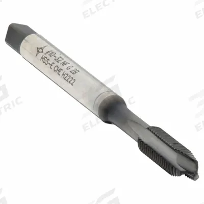CLEVELAND Spiral Point Tap: #10-32 UNF, 2B, 3 Flute, Plug Chamfer - Spiral-Point Taps for Steel & Stainless Steel