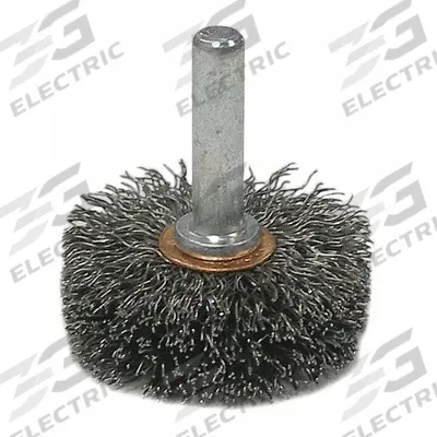 WEILER Wire Wheel Brush: Crimped Steel, 1 3/4" Dia x 1/2" Wd, 1/4" Shank - Light-Cleaning Brushes for Carbon Steel