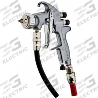 DEVILBISS Spray Gun Kit: 8 in to 12 in, 1/4 in Air Inlet Size, Dyes/Glazes/Lacquers/Paints/Stains (MPN ADV-P497-14). Key specifications — Brand: DEVILBISS; Air Consumption: 10.9 cfm @ 21.8 psi; Air Inlet Type: BSP; Compatible Fluid Type: Stains; Material: Aluminum.