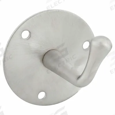 APPROVED VENDOR Bathroom Hook: 3 in x 3 in x 2 7/8 in, Stainless Steel, Satin - Bathroom Hooks