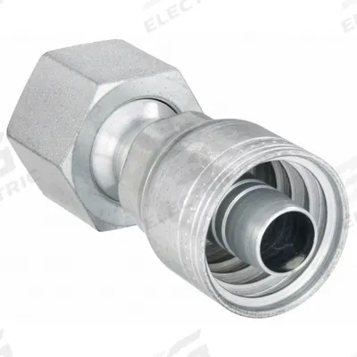 AEROQUIP Hydraulic Crimp Fitting: Steel x Steel, Straight, -12 For Hose Dash Size - Aeroquip Crimp Hydraulic Hose Fittings with ORS Connection