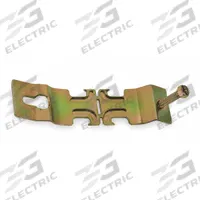 EMT Conduit Angler Clamp: Steel, Electroplated, 1 in Conduit Trade Size (MPN C109 1). Key specifications — Color: Gold; Material: Steel; Finish: Electroplated; For Use With: RMC.