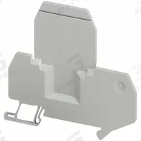 SCHNEIDER Partition Plate: Clip-On Mount, Gray, Terminal Blocks (MPN NSYTRAPE24). Key specifications — attr1307181: NSYTRV24DPE; attr1307182: Terminal Blocks; attr1307177: SCHNEIDER; attr1307201: Clip-On Mount.