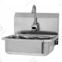 SANI-LAV Hand Sink: 1 Stations, 5 in Bowl Dp, 14 in Bowl Lg, 11 in Bowl Wd, Faucet Included, 18 ga (MPN ES2-605L). Key specifications — Includes Side Splash: Side Splash Not Included; Series: Stainless Steel Hand Wash Sink; Brand: SANI-LAV; Power Source: AC Powered.