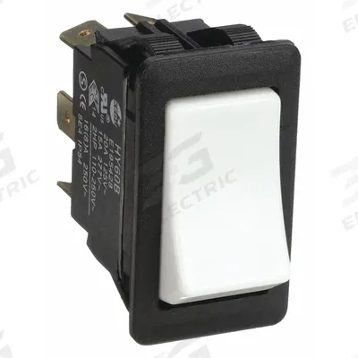 APPROVED VENDOR Rocker Switch: Series HY60, 2 Positions, DPDT, On/Momentary On - General Purpose Rocker Switches