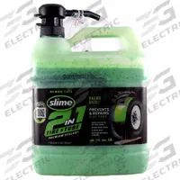 SLIME Tire Sealant: Sealant, Liquid, Bottle, 1 gal Container Size, Green (MPN 10195). Key specifications — Container Type: Bottle; Product Type: Sealant; Product Form: Liquid; Compatible Tire Type: Tractor Tires; Brand: SLIME.