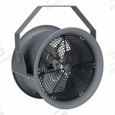 TPI INDUSTRIAL Mounted Fan: 12 in Blade Dia, 480V AC, 1/4 hp Motor HP - High-Velocity Industrial Wall-Mount Fans