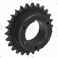 TSUBAKI Single Strand Sprocket: For 60 Chain, 26 Teeth, 6.222 in Pitch Dia, 6.627 in Outside Dia (MPN 60Q26). Key specifications — Brand: TSUBAKI; Required Bushing Series: Q1.