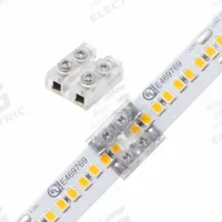Tape Light Terminal Block Connector: 0.62 in Lg, Tape-To-Tape/Terminal Block, 16 AWG, 20 AWG (MPN DI-TB12-CONN-TTT-5). Key specifications — Minimum Wire Gauge: 20 AWG; Brand: DIODE LED; Product Type: Tape Light Connector; Connection Type: Terminal Block; Maximum Wire Gauge: 16 AWG.