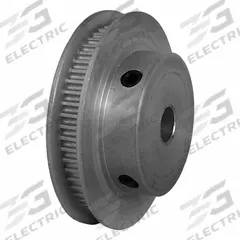 DAYTON Timing Pulley: Modified Curvilinear, Fixed, For GT Timing Belt Section, For 3 mm Belt Wd (MPN 56-2P03M6FA6). Key specifications — Brand: DAYTON; Finish: Clear Anodized; For Belt Series: Powerhouse®.