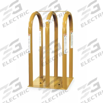 KEN-TOOL Tire Inflation Cage: Tire Inflation Cage, 3-Bar Cage, 80 lb Wt - Tire Inflation Cages