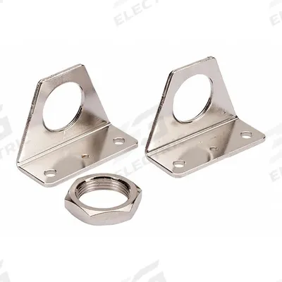 SMC Foot Bracket: Foot Mount Type, Fits 20 mm Bore Dia - Foot Mounting Brackets
