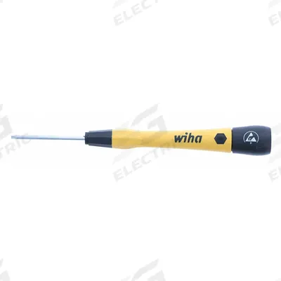 WIHA ESD-Safe Precision Torx Screwdriver: ESD Safe PicoFinish, Std Lg, Torx Tip - ESD-Safe Precision Torx Screwdrivers