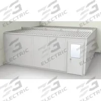 PORTA-FAB Modular In-Plant Office: 20 ft x 20 ft x 8 ft, 2 Walls, Vinyl-Covered Drywall, Gray (MPN GV2020G-2). Key specifications — attr1283794: PORTA-FAB; attr1283748: STC 31; attr1283763: Steel.