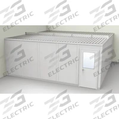 PORTA-FAB Modular In-Plant Office: 20 ft x 20 ft x 8 ft, 2 Walls, Vinyl-Covered Drywall - 2-Wall Unassembled In-Plant Offices