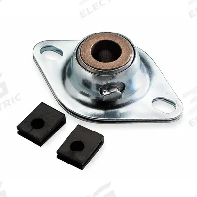 DAYTON 2 Bolt Flange Bearing: 2 Bolt, 5/8 in Bore, 4 3/8 in Overall Lg - Stamped Steel Flange-Mount Plain Bearings