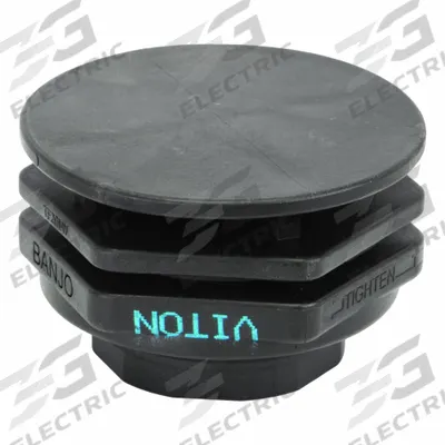 BANJO Bulkhead Tank Flange: Polypropylene Body, 2 in Female NPT Threaded Inside - Swirl-Prevention Caps