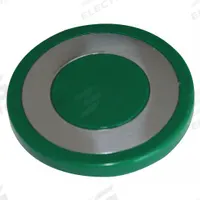 EATON Mushroom Head: 30 mm Panel Size, Non-Illuminated, Metallic, Green (MPN 10250TB61). Key specifications — Manufacturer Part Number: 10250TB61; Compatible Operator Illumination: Non-Illuminated; Compatible with Series: 10250T; Head Attachment Type: Screw-On; Head Material: Zinc; Brand: EATON.