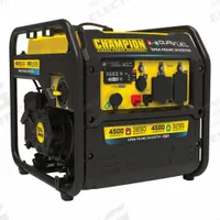 CHAMPION POWER EQUIPMENT Portable Generator: Inverter, Gasoline/Propane, 3,650 W Running, 120V AC (MPN 201321). Key specifications — CARB Compliant: No; Includes GFCI Outlets: No; Parallel Configuration Capable: Yes; Rated Voltage: 120V AC; Carbon Monoxide (CO) Shutdown: Yes; Generator Brand: Champion.