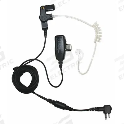 EARPHONE CONNECTION Surveillance Kit: Fits Motorola, Earbud, Push To Talk, Clear, 2 Wires - Motorola-Compatible Earpieces & Headsets