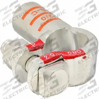 ECO-MAX Battery Terminal: Right Elbow, Crimp, 2/0 ga, Orange Color, Positive, Copper/Tin (MPN 058432-1). Key specifications — Contact Material: Copper; Alignment: Right Elbow; Color Code: Orange; Connection Type: Crimp; Gauge: 2/0 ga; Polarity: Positive; Brand: ECO-MAX.