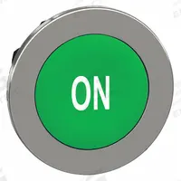 SCHNEIDER ELECTRIC Push Button Head: 30 mm Panel Size, Non-Illuminated, Metallic, On, Green (MPN ZB4FA341). Key specifications — Manufacturer Part Number: ZB4FA341; Compatible Operator Illumination: Non-Illuminated; Compatible with Series: XB4; Head Attachment Type: Screw-On; Head Material: Metal; Brand: SCHNEIDER; Legend: On.