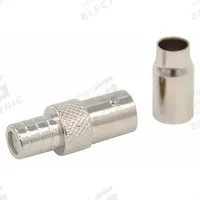 DOLPHIN COMPONENTS CORP Coaxial Connector: Female, Connector, Silver, Crimp-On (2 Piece), BNC, 10 PK (MPN DC-89-5). Key specifications — attr930438: Connector; attr930422: DOLPHIN COMPONENTS CORP; attr930423: Silver; attr930429: Nickel-Plated; attr930430: Female.
