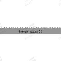 STARRETT Band Saw Blade: Carbide, Advanz(TM) CS, Hardened Chrome Shafts, 11 ft 10 in, 1 in Blade Wd (MPN 92564-11-10). Key specifications — attr1211722: 11 ft 10 in; attr1099499: 3/4.