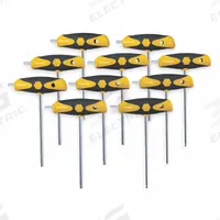 WIHA Hex Key Set: 6 - 10 Pieces, SoftGrip, T, SAE, Single Ball End, Long, 10 Pieces, Chrome, 10 Tips (MPN 54097). Key specifications — attr1205553: Not Tether Capable; attr1205554: WIHA; attr1205568: Chrome; attr1293176: 6 - 10 Pieces.