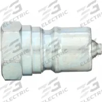 PARKER Hydraulic Quick Connect Hose Coupling: 1/8 in Coupling Size, Steel, 3 lpm Max. Flow Rate (MPN H1-63). Key specifications — Thread Size: 1/8"-27; Brand: PARKER; Seal Material: Nitrile.