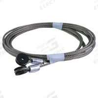 AMERICAN GARAGE DOOR SUPPLY Cable Assembly: Stainless Steel, 7 x 19, 115 in Overall Lg, 1 PR (MPN TD-CAS14-115). Key specifications — Brand: AMERICAN GARAGE DOOR SUPPLY; Material: Stainless Steel; Product Type: Cable Assembly; Stranding: 7 x 19.