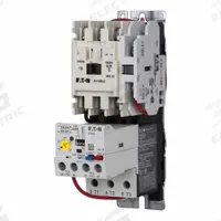 EATON NEMA Magnetic Motor Starter: Non-Reversing, 3 Poles, NEMA Size 00, 9 A, 120V AC Coil (MPN AN19AN0A5E005). Key specifications — Brand: EATON; Auxiliary Contact Form: 1NO; Coil Voltage: 110/120V AC; Phase: Three; Operator: None; Operator Controls: None; Auxiliary Contacts Included: 1NO; Signaling Features: Pilot Light.