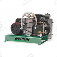 SPEEDAIRE Electric Air Compressor: 2 hp, 1 Stage, Tankless, 11.6 cfm, 40 psi, 120V AC/240V AC (MPN 4B242). Key specifications — attr48430: SPEEDAIRE; attr48445: 60 Hz; attr48448: Pressure Gauge; attr48450: 120V AC; attr48474: Single; attr48487: Tankless.