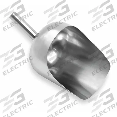 SANI-LAV Scoop: 160 oz Capacity, Silver, 15 in Overall Lg, 8 1/2 in Overall Wd - Stainless Steel Hygienic Hand Scoops