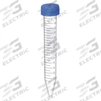 APPROVED VENDOR Centrifuge Tube: Centrifuge Tube, Polypropylene, 15 mL Capacity - mL, Conical, HDPE (MPN D1003-C). Key specifications — Brand: APPROVED VENDOR; Graduated: Yes; Closure Color: Blue; Includes Closure: Yes; Body Color: Colorless; Bottom Shape: Conical; Body Material: Polypropylene.