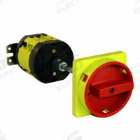 GIOVENZANA Switch: 40 A Current Rating, 600V AC (MPN A-101844G). Key specifications — Phase: Three; Features: Screw Clamp Connections; Manufacturer Part Number: A-101844G; Includes: 100mm Extension Shaft; Brand: GIOVENZANA; Mounting Style: Rear Panel.